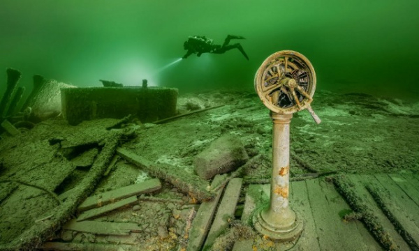 Затонувшие корабли на дне Балтийского моря (26 фото)